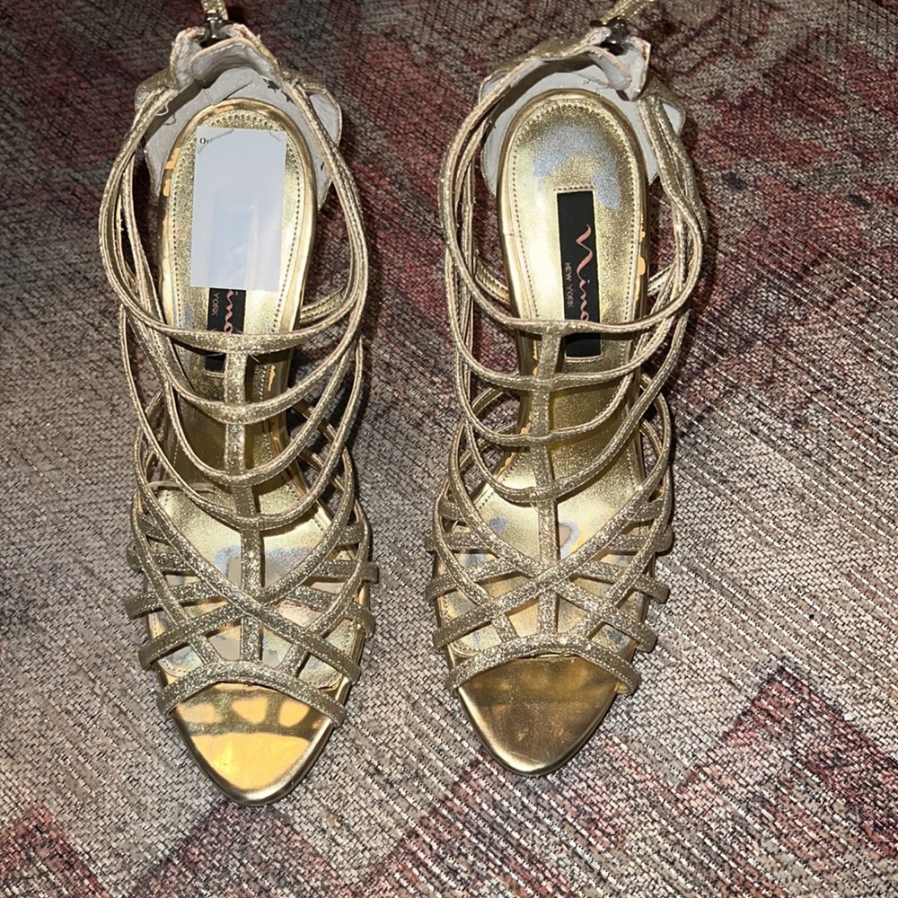 Gold heels